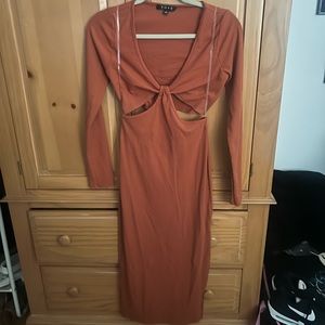 NWOT FORE Cutout Midi Dress